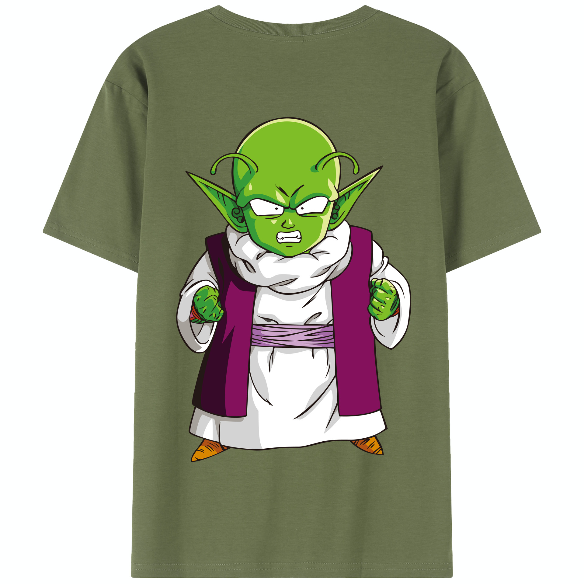 （画像用） ドラゴンボール ピッコロ DRAGON BALL Piccolo 綿100％半袖Tシャツ（背面プリント）